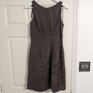 Suzi Chin Maggie Boutique  brown sleeveless dress size 4